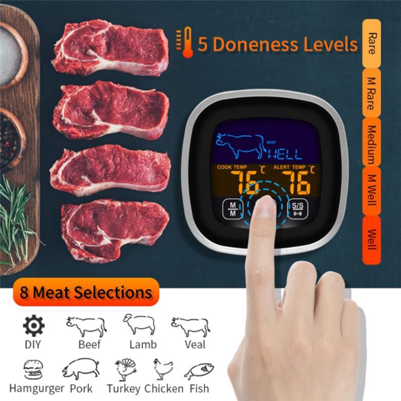 Thermometer Digital - 슈퍼세일 디지털 주방 온도계 스테인리스 방수