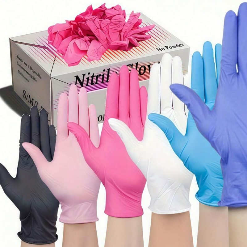 Medical Gloves - 100PCS 일회용 니트릴 장갑 라텍스 프리