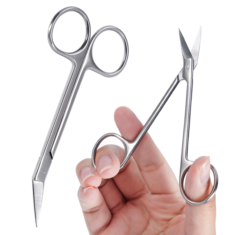 Medical Scissors - 1개 치과용 미세 가위 곡선형 헤드