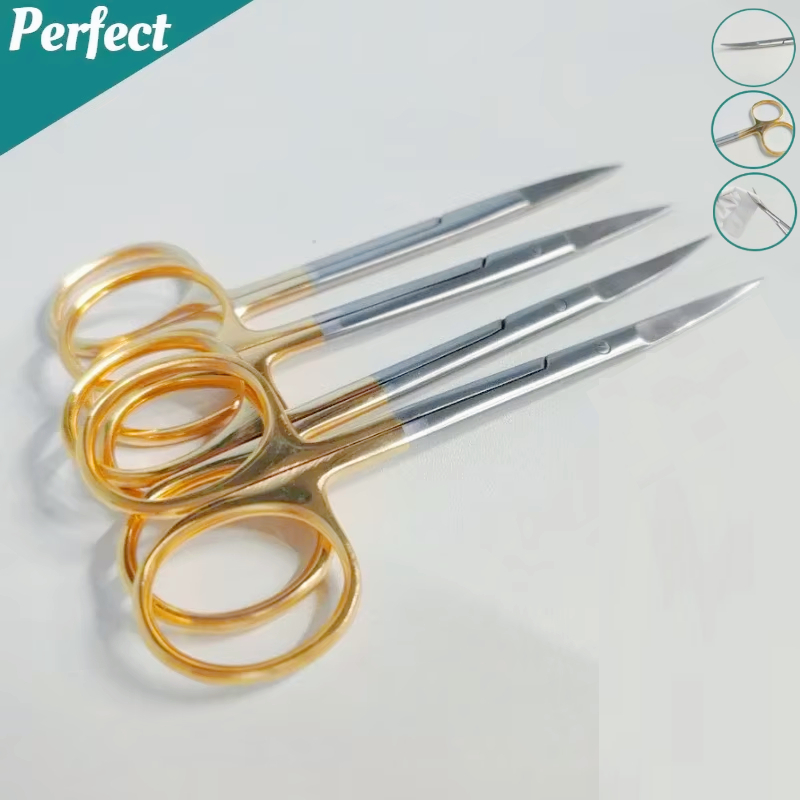 Medical Scissors - 스테인레스 스틸 금도금 손잡이 치과 수술용