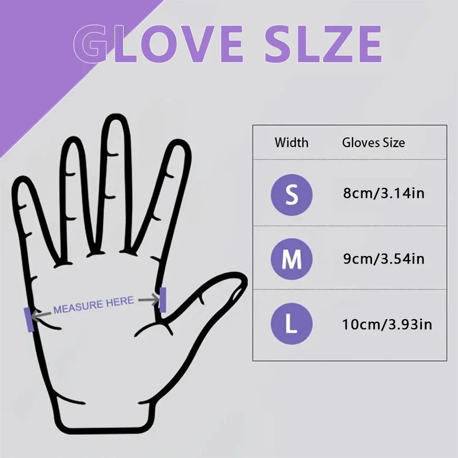 10-100pcs 일회용 보라색 니트릴 장갑 라텍스 프 - Medical Gloves 리뷰 및 가격