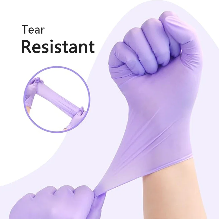 10-100pcs 일회용 보라색 니트릴 장갑 라텍스 프 - Medical Gloves 리뷰 및 가격