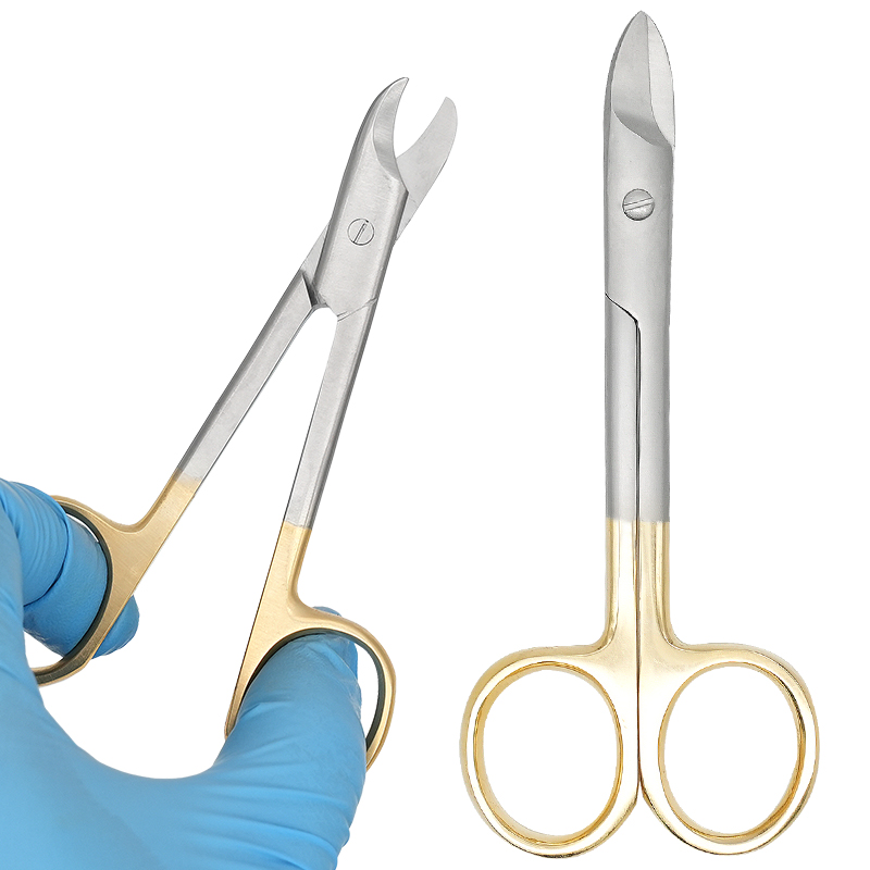 1pc 치과 수술용 가위 직선/곡선형 팁 황금 손잡이  - Medical Scissors 리뷰 및 가격