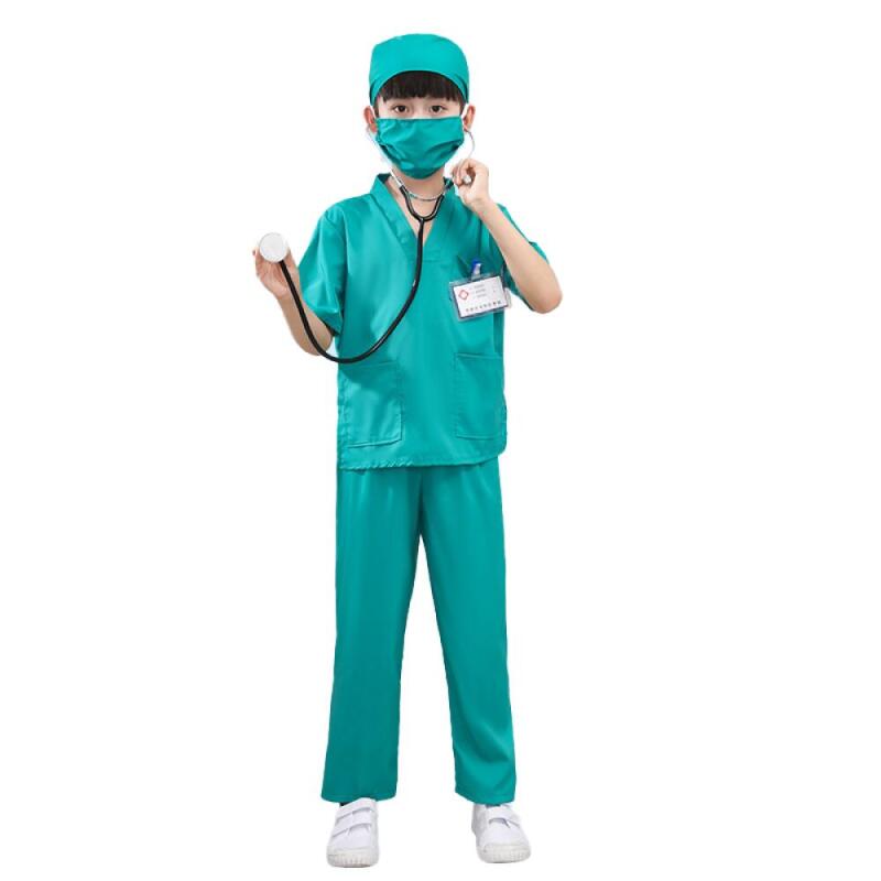 어린이 의사 가운 의상 세트 (남아/여아용) 수술 의사 - Stethoscope 리뷰 및 가격