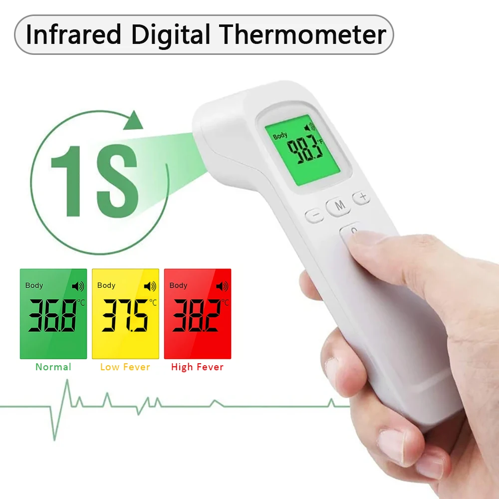 비접촉식 체온계, 체온 측정용 적외선 체온계 또는 2- - Pulse Oximeter 리뷰 및 가격