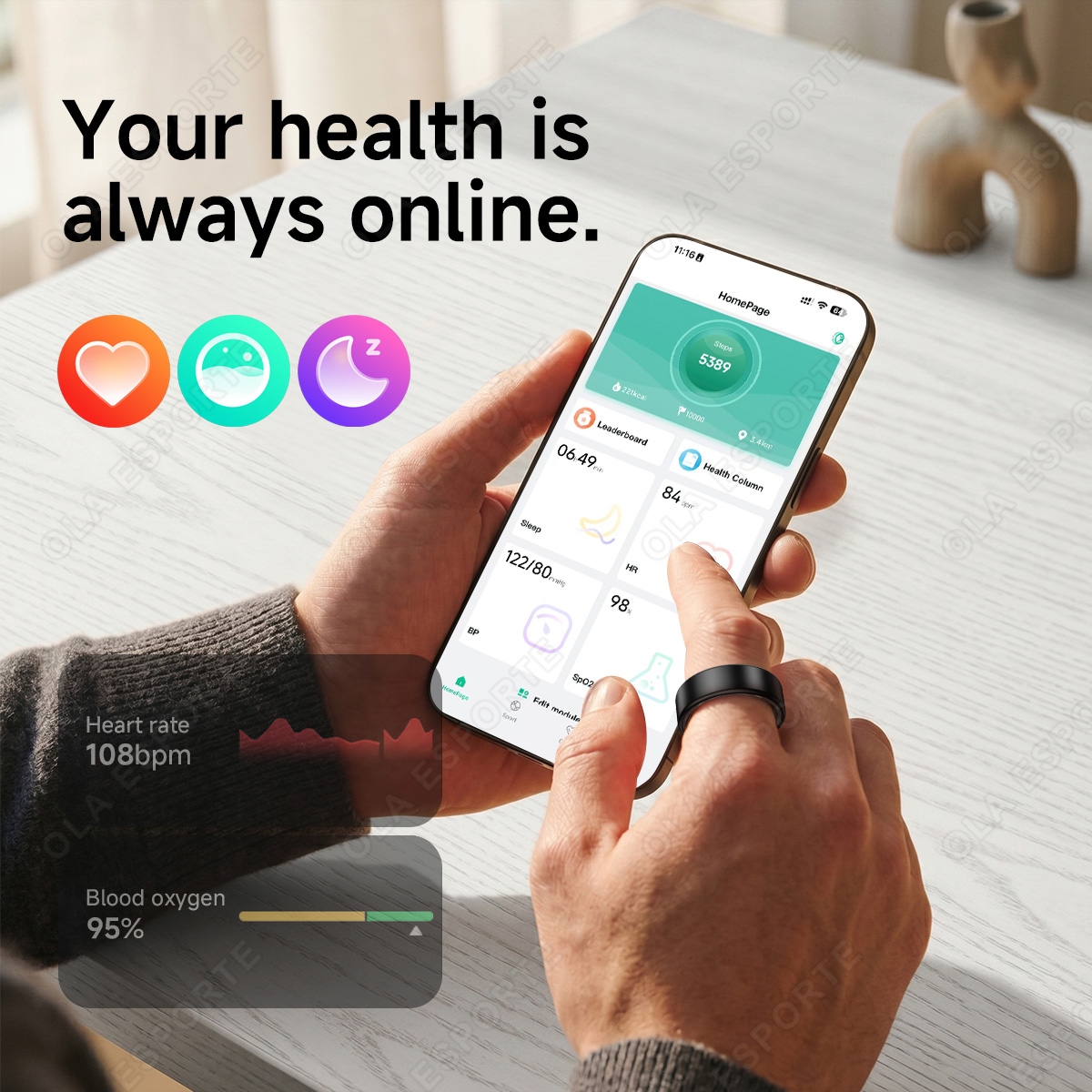 스마트 링 심박수 혈압 수면 모니터 방수 남녀 스마트  - Blood Pressure Monitor 리뷰 및 가격