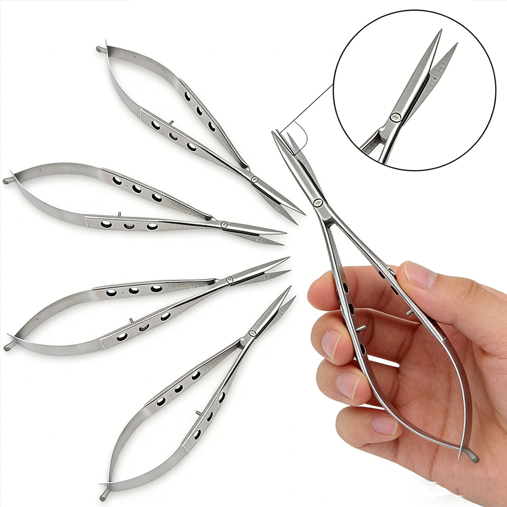 5pcs 결막 눈 가위 무딘 곡선형 안과 수술 도구 스 - Medical Scissors 리뷰 및 가격
