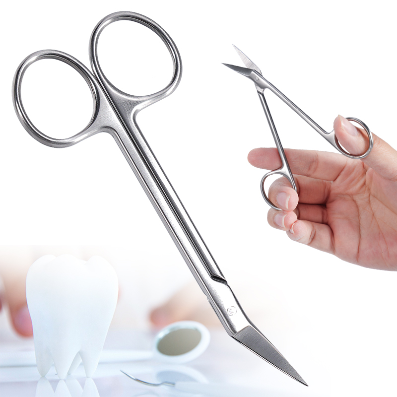 1개 치과용 미세 가위 곡선형 헤드 스테인리스 스틸 블 - Medical Scissors 리뷰 및 가격