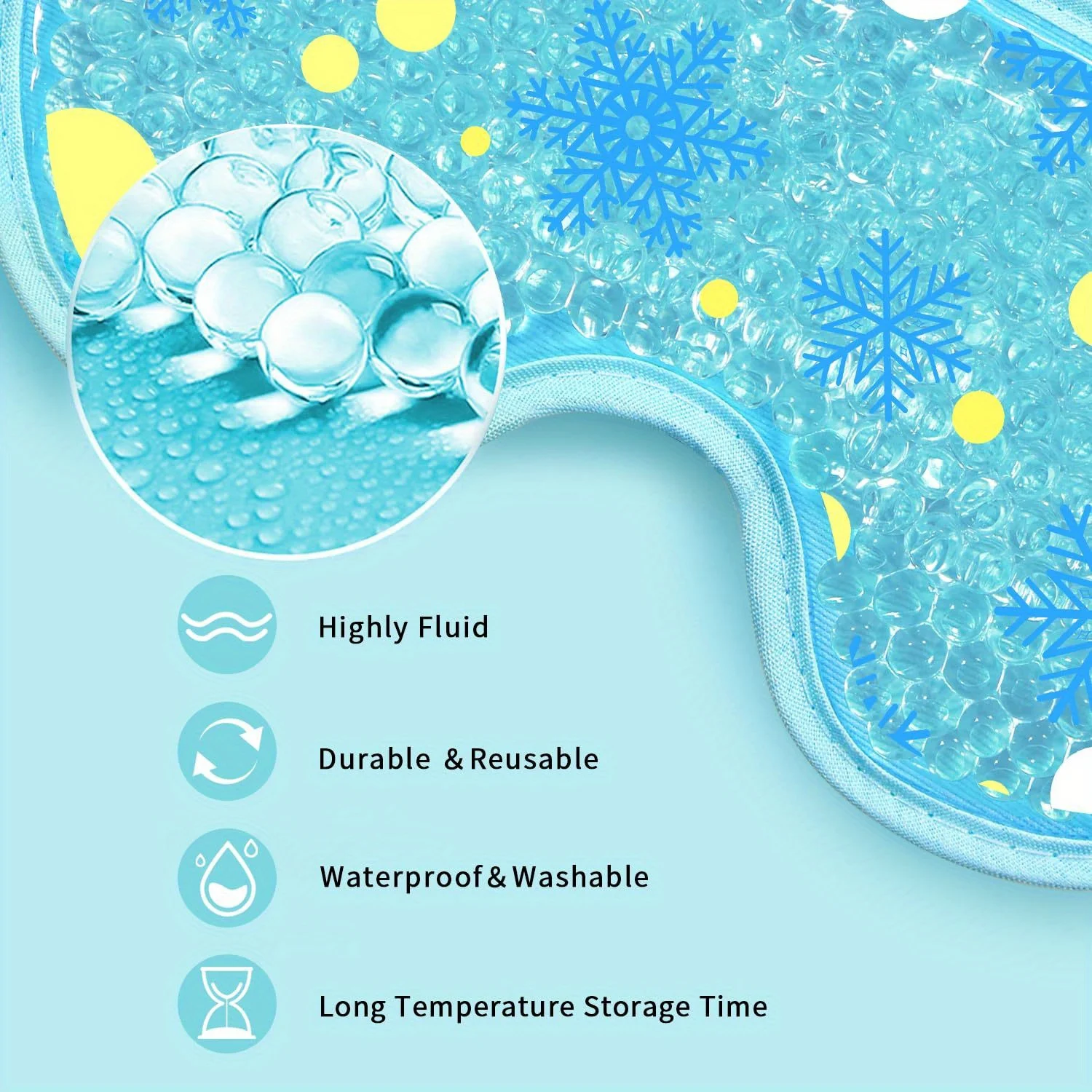 젤 비드가 있는 쿨링 아이 마스크, 재사용 가능한 콜드 - Surgical Mask 리뷰 및 가격