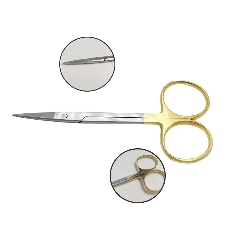 스테인레스 스틸 금도금 손잡이 치과 수술용 가위, 스트 - Medical Scissors 리뷰 및 가격
